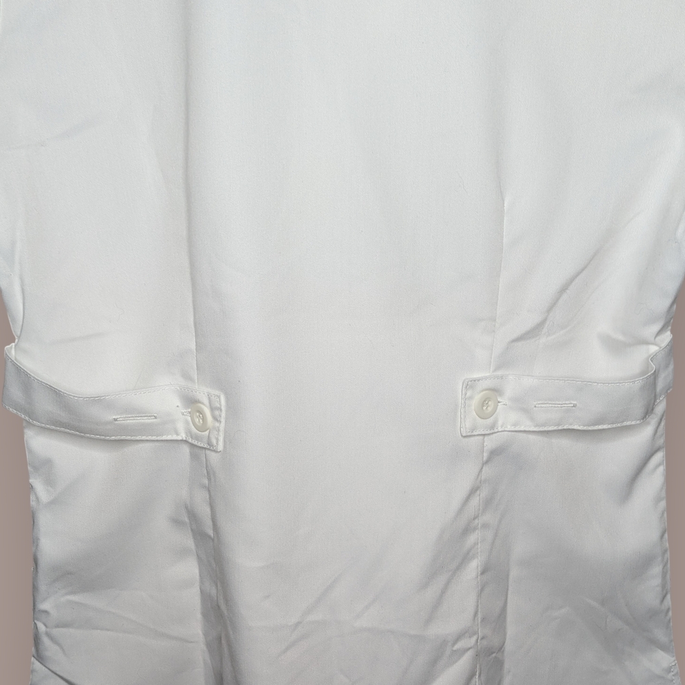 Grey’s Anatomy by Barco Riley White Mock Wrap Scrub Top Small NWT - Picture 6 of 15